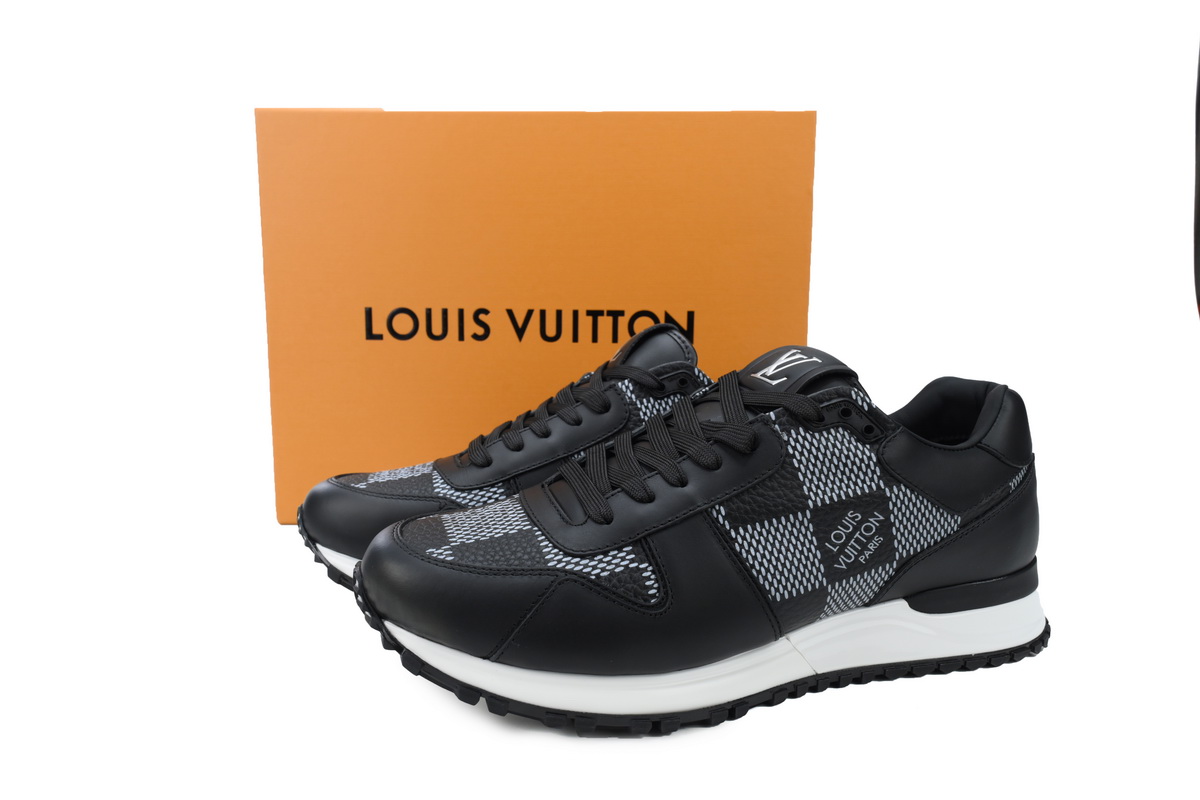 Replica LV Shoe  LV Run Away Black White