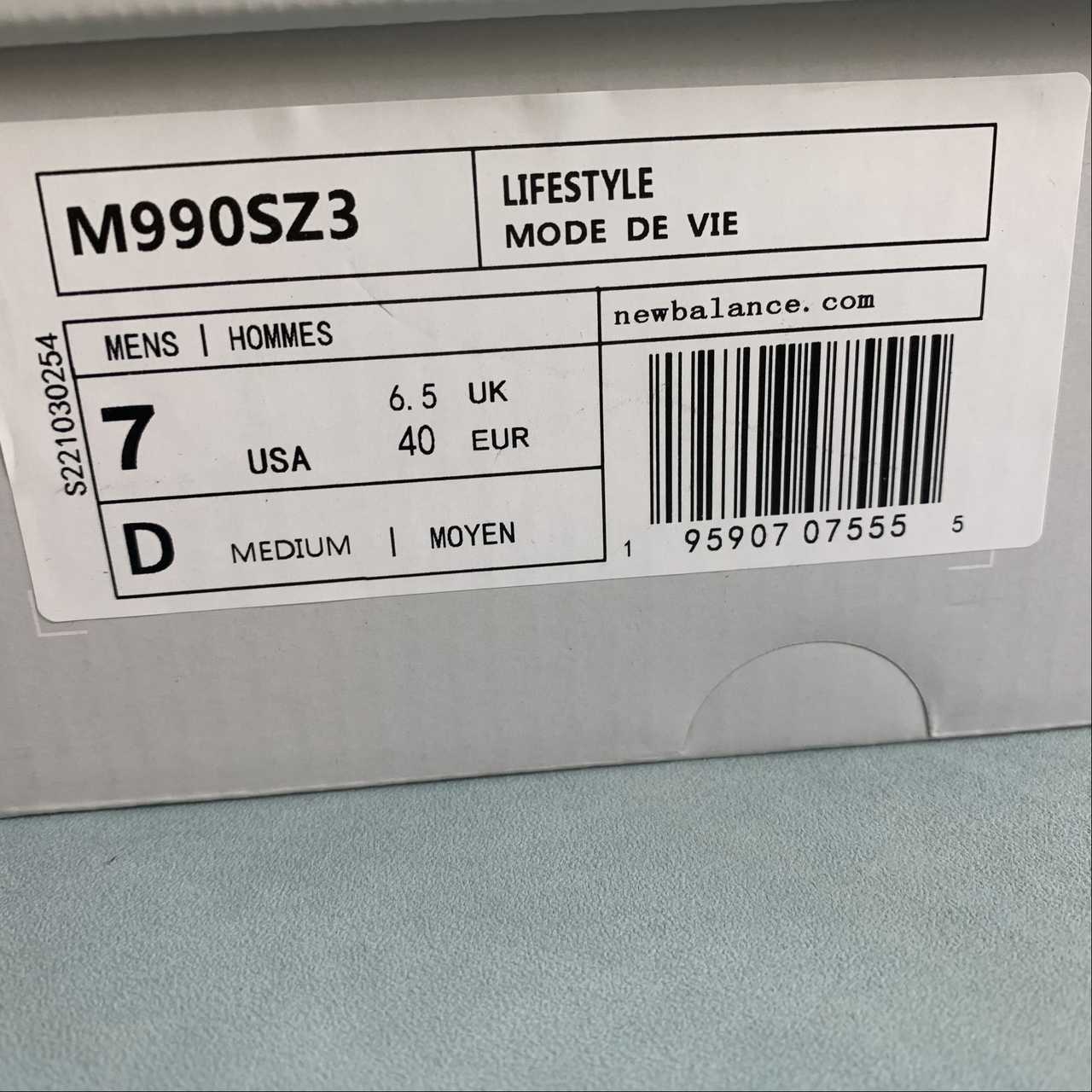 Replica New Balance Shoe New Balance NB990 M990SZ3  36-45
