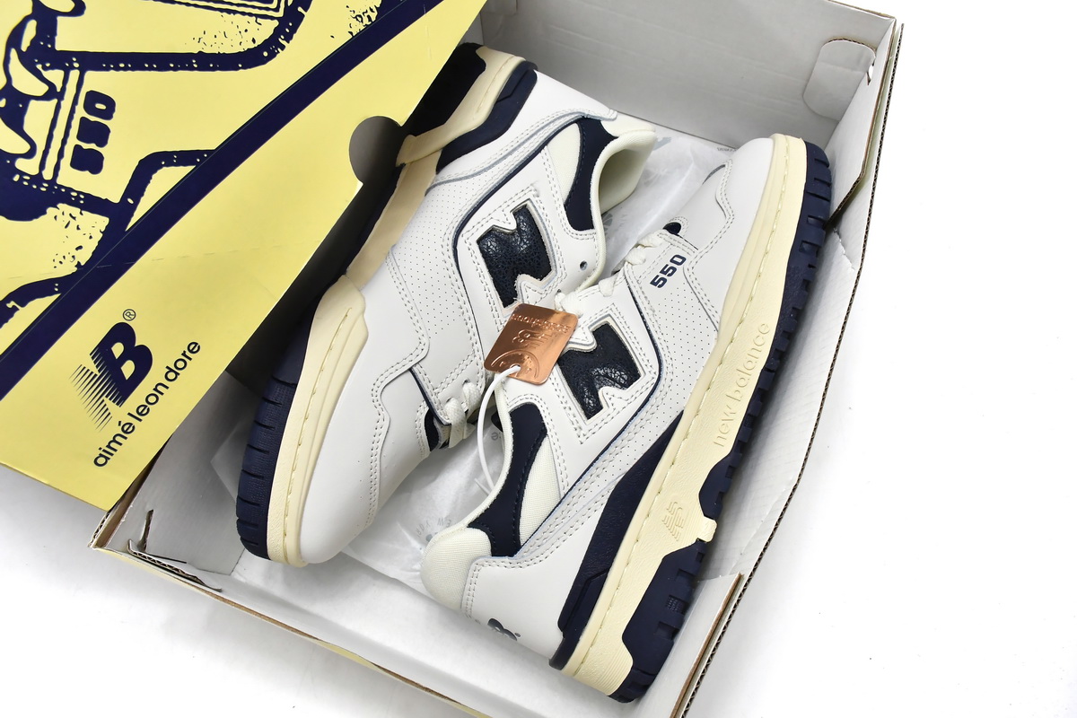 Replica New Balance Shoe BB550ALF Aim Leon Dore x New Balance 550 Navy