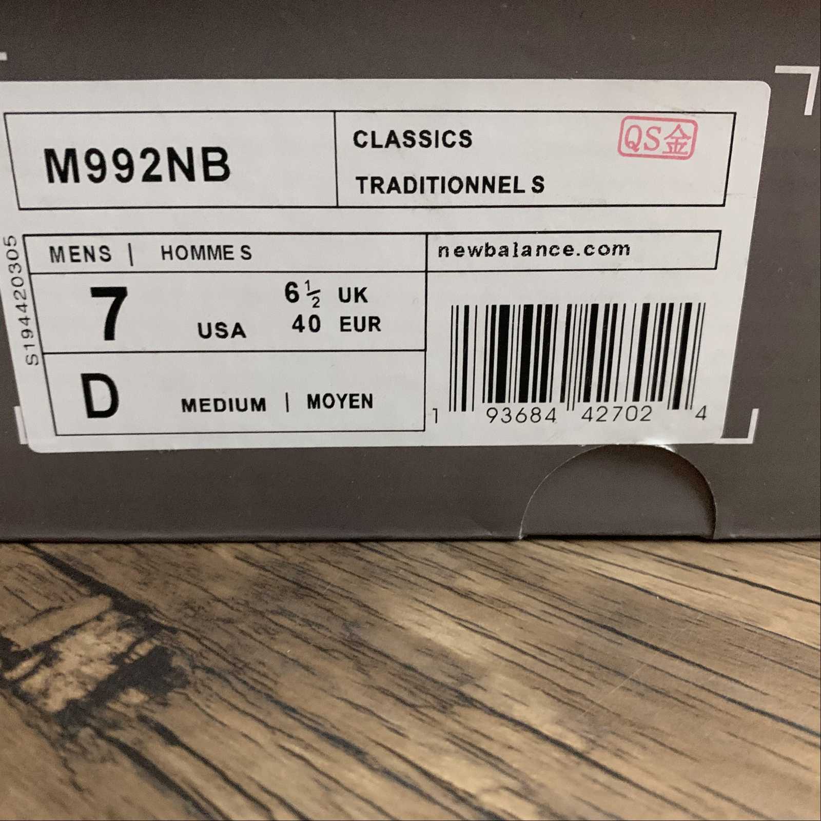 Replica New Balance Shoe New Balance NB992 M992NB  36-45