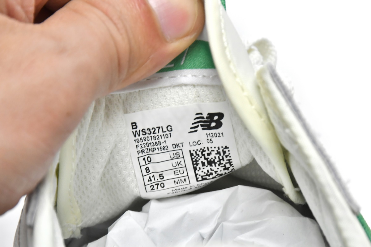 Replica New Balance Shoe WS327LG New Balance 327 White Green