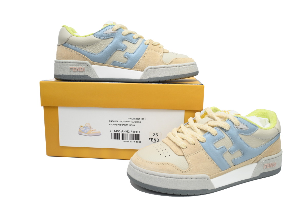 Replica Fendi Shoe Fendi Match Yellow Blue