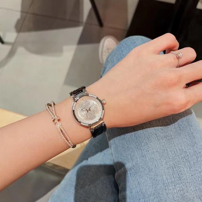 Replica LOUIS VUITTON LV 904l Stainless Steel Quartz Watch 33MM