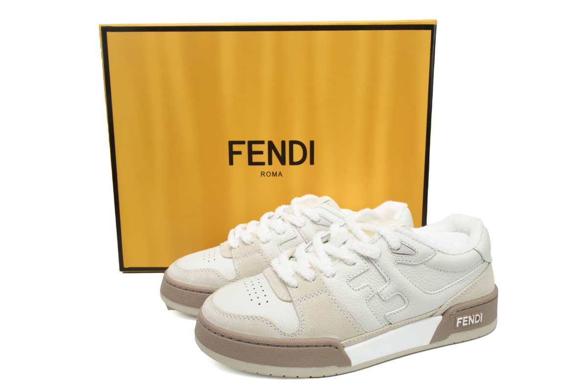 Replica Fendi Shoe Fendi Match Grey White