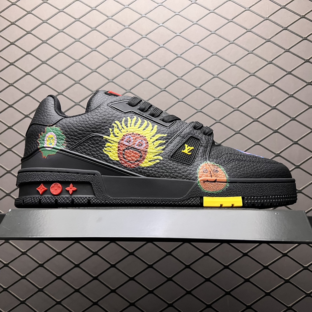 Replica Louis Vuitton Shoe Yayoi Kusama x Louis Vuitton LV Trainer Size 38-45