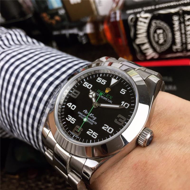 Replica Rolex Air King 904l Stainless Steel Automatic Mechanical Watch 36mm 40mm