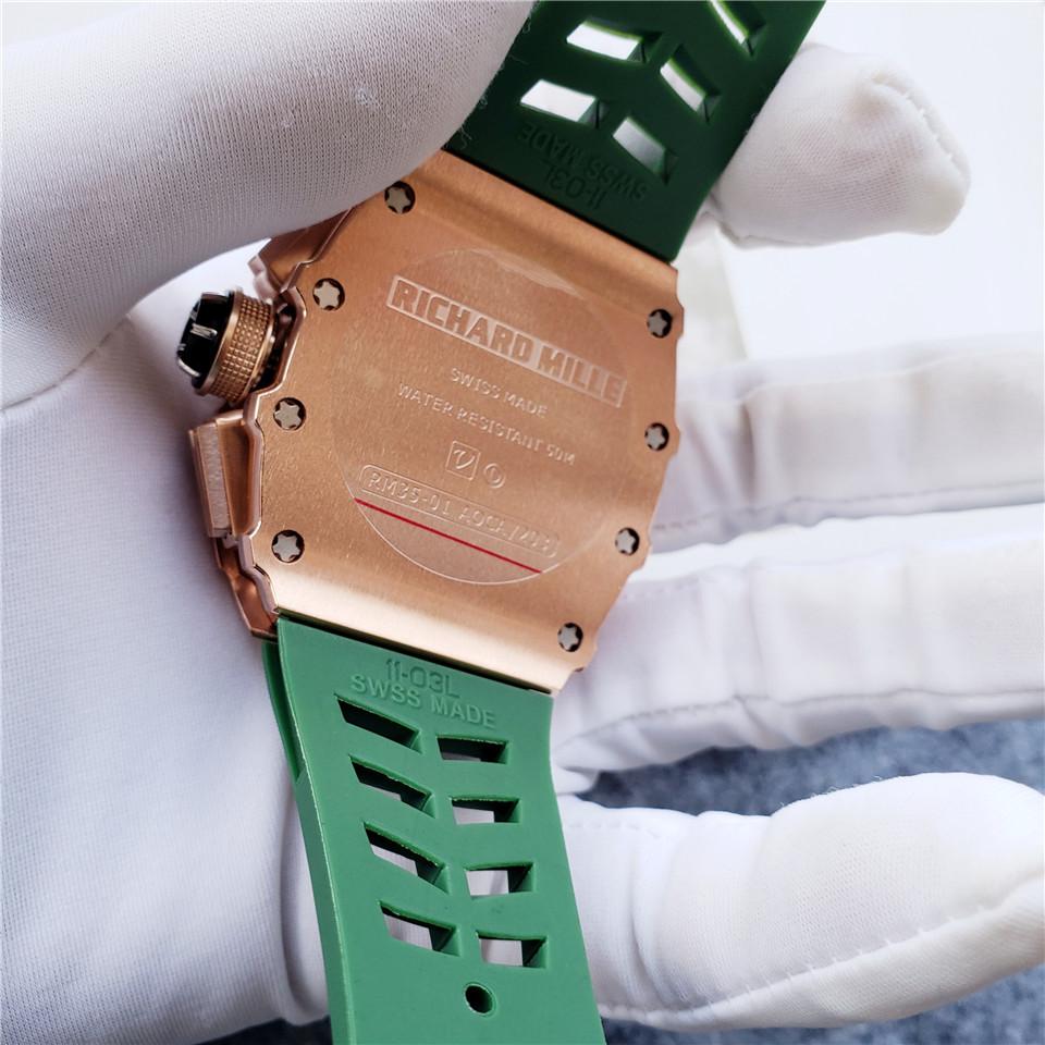 Replica Richard Mille 904l Stainless Steel Quartz Watch 44MM