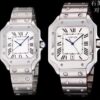 Replica Cartier Santos 904l Stainless Steel Quartz Watch 34mm 38mm