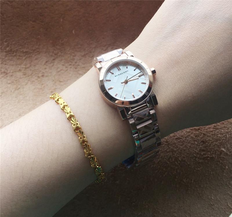 Replica Burberry 904l Stainless Steel Quartz Watch 24MM 34MM