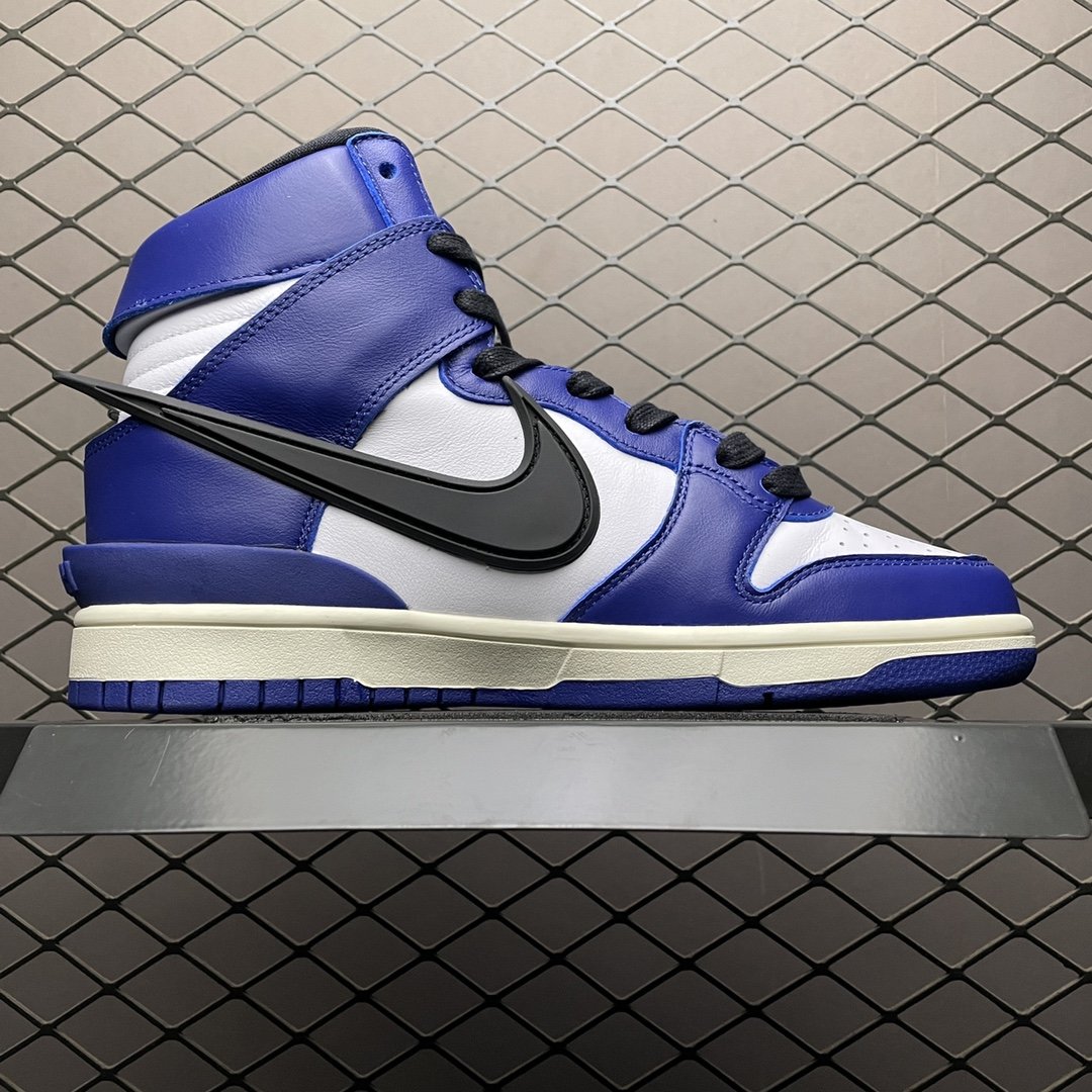 Replica Nike Dunk SB Shoe AMBUSH x Nike Dunk High Deep Rayal CU7544-400 Size 36-47