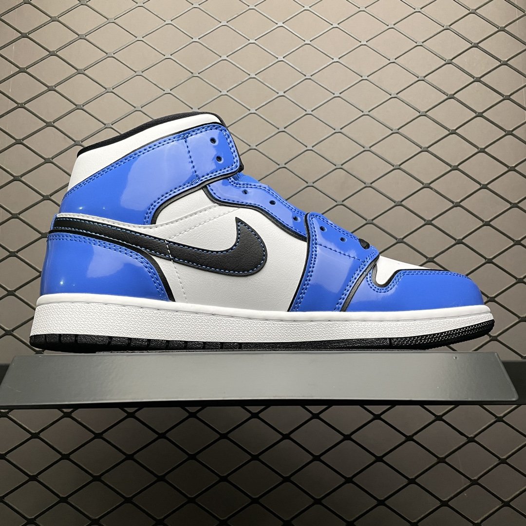 Replica Air Jordan Shoe Air Jordan 1 Mid Signal Blue DD6834-402 36-46