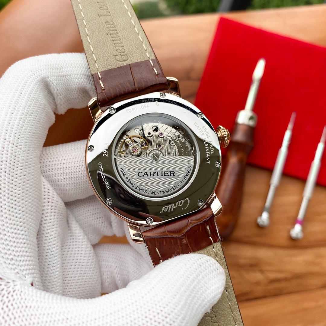 Replica Cartier Ronde 904l Stainless Steel Automatic Mechanical Watch 40mm