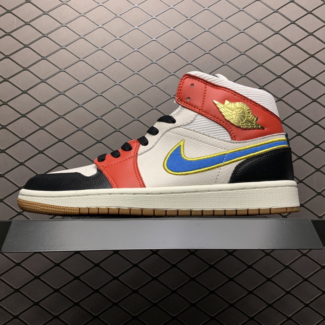 Replica Air Jordan Shoe Air Jordan 1 Mid SE AJ1 DC1426-100 36-46 Size W5.5-M12