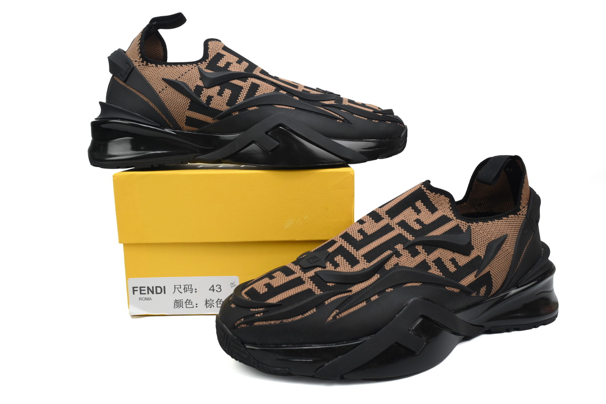 Replica Fendi Shoe Fendi Flow Brown