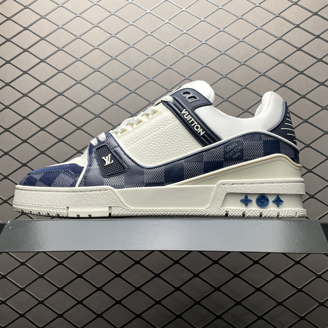 Replica Louis Vuitton Shoe Louis Vuitton LV Trainer Size 38 39 40 41 42 43 44 45 46