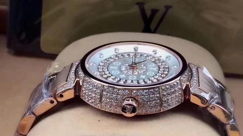 Replica LOUIS VUITTON LV 904l Stainless Steel Quartz Watch 33MM