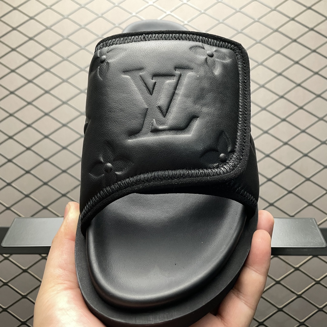 Replica Louis Vuitton Shoe Louis Vuitton Oasis Miami Damier Size 38-46 Black