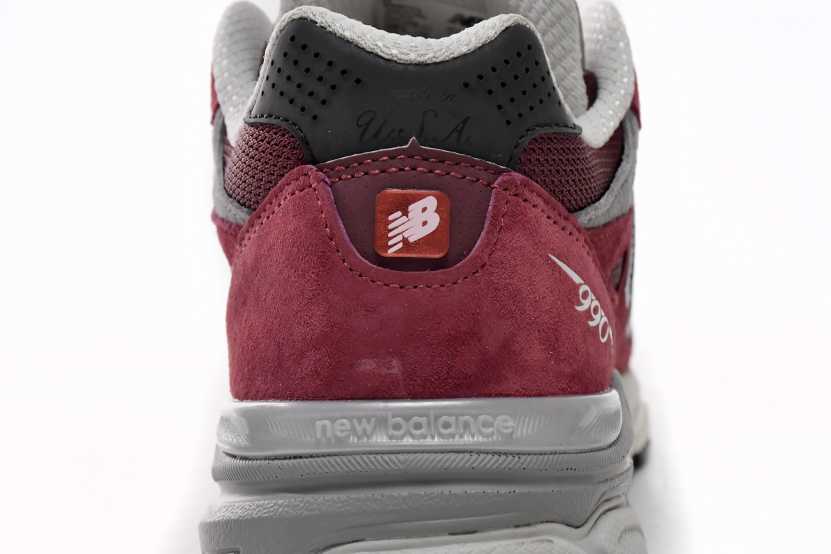 Replica New Balance Shoe M990TF3 Teddy Santis x New Balance 990v3 Scarlet Marblehead