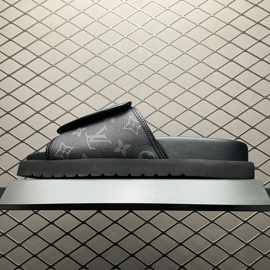 Replica Louis Vuitton Shoe Louis Vuitton Oasis Miami Damier Size 38-46 Black Classic