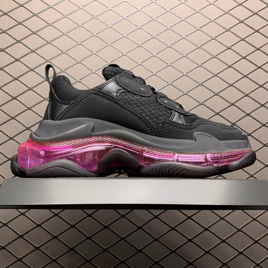 Replica Balenciaga Shoe Balenciaga Triple S 3.0 Black Purple 35-46