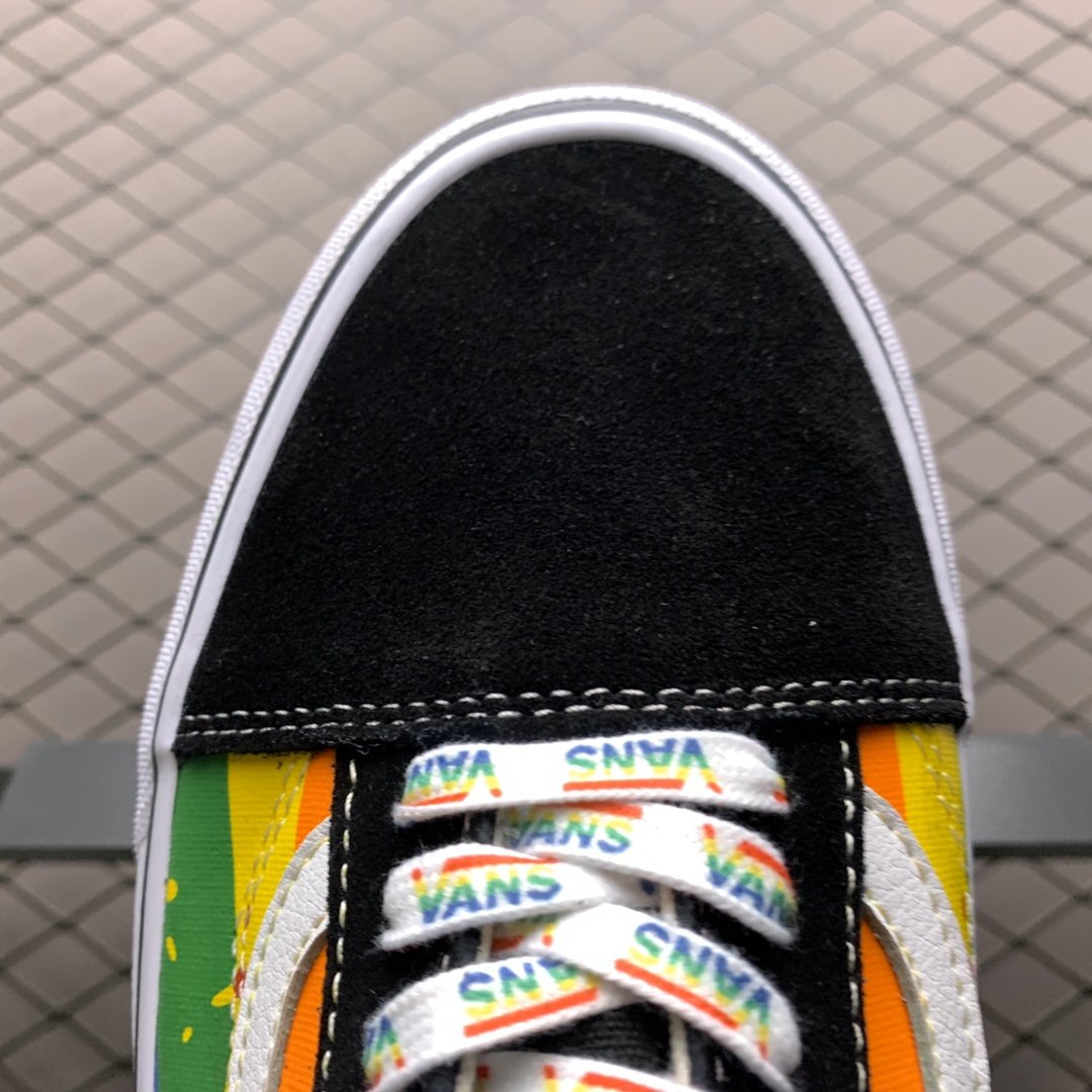 Replica Vans Shoe Vans Old Skool Low Black Rainbow Size 35-44