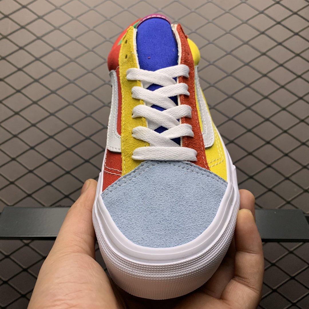 Replica Vans Shoe Vans Style 36 YELLOW RED BLUE WHITE 35-44