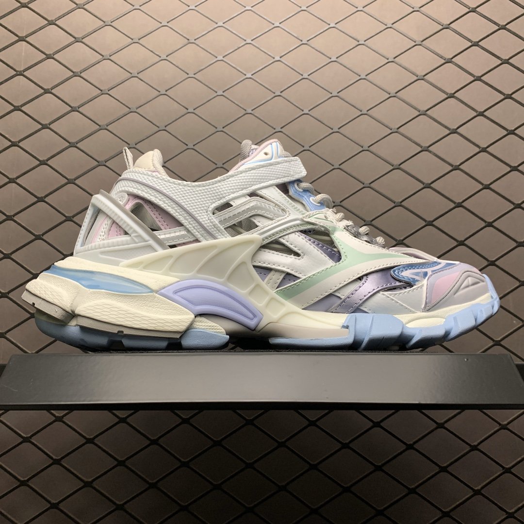 Replica Balenciaga Shoe Balenciaga Track 2 White Blue Size 35-45