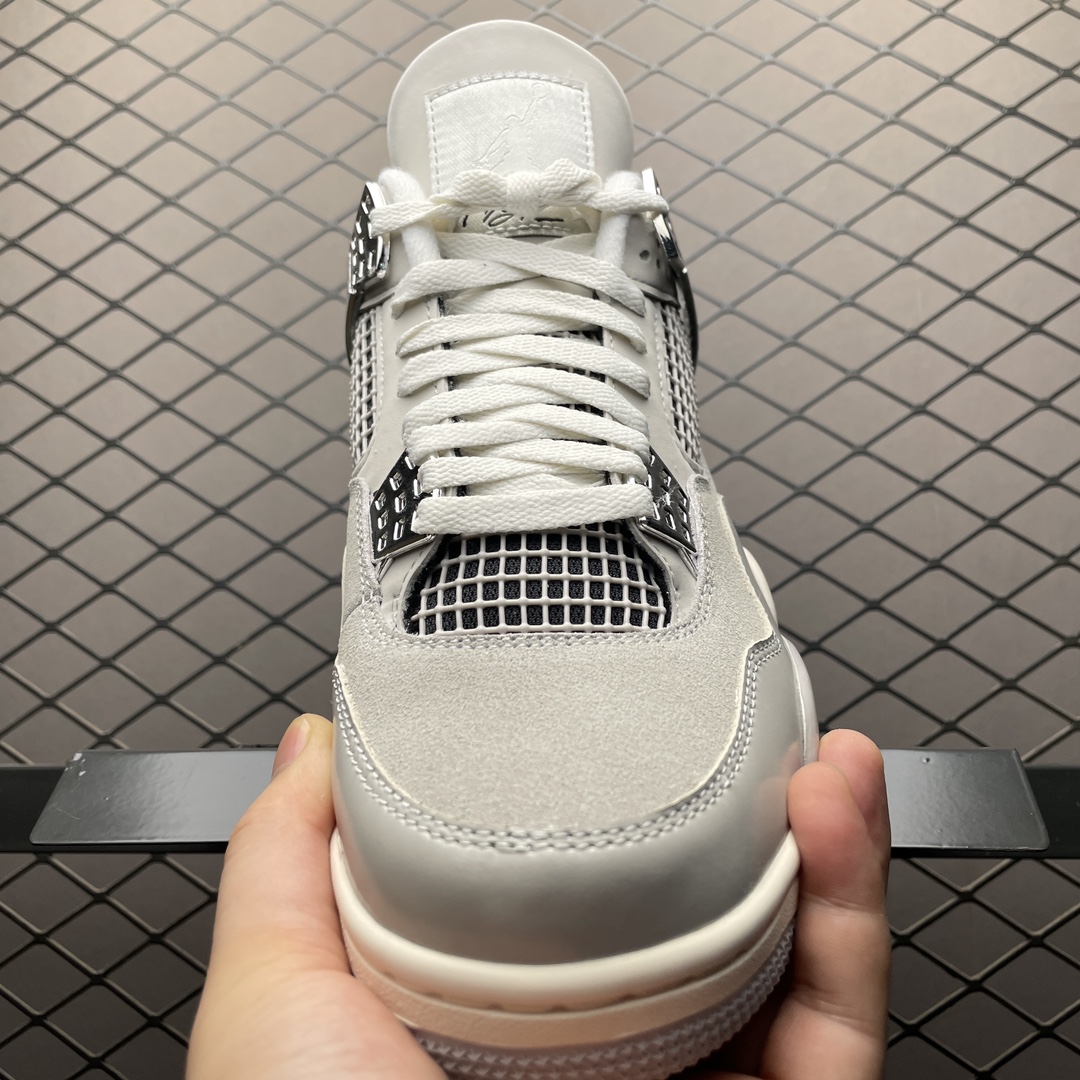 Replica Air Jordan Shoe UP Air Jordan 4 Retro Light Iron Ore AJ4 AQ9129-001 Size 40-47.5