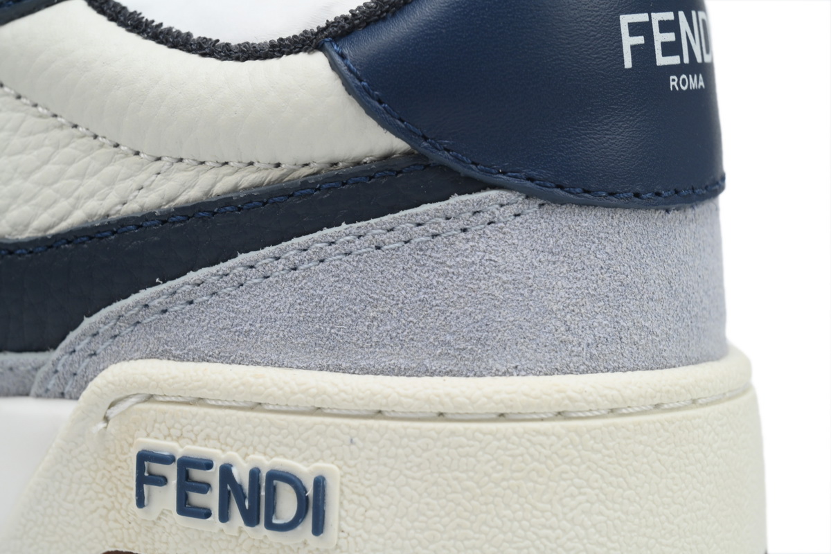 Replica Fendi Shoe Fendi Match Blue and White