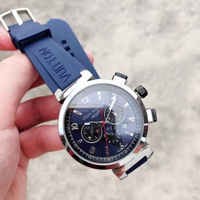 Replica LOUIS VUITTON LV 904l Stainless Steel Quartz Watch 42MM