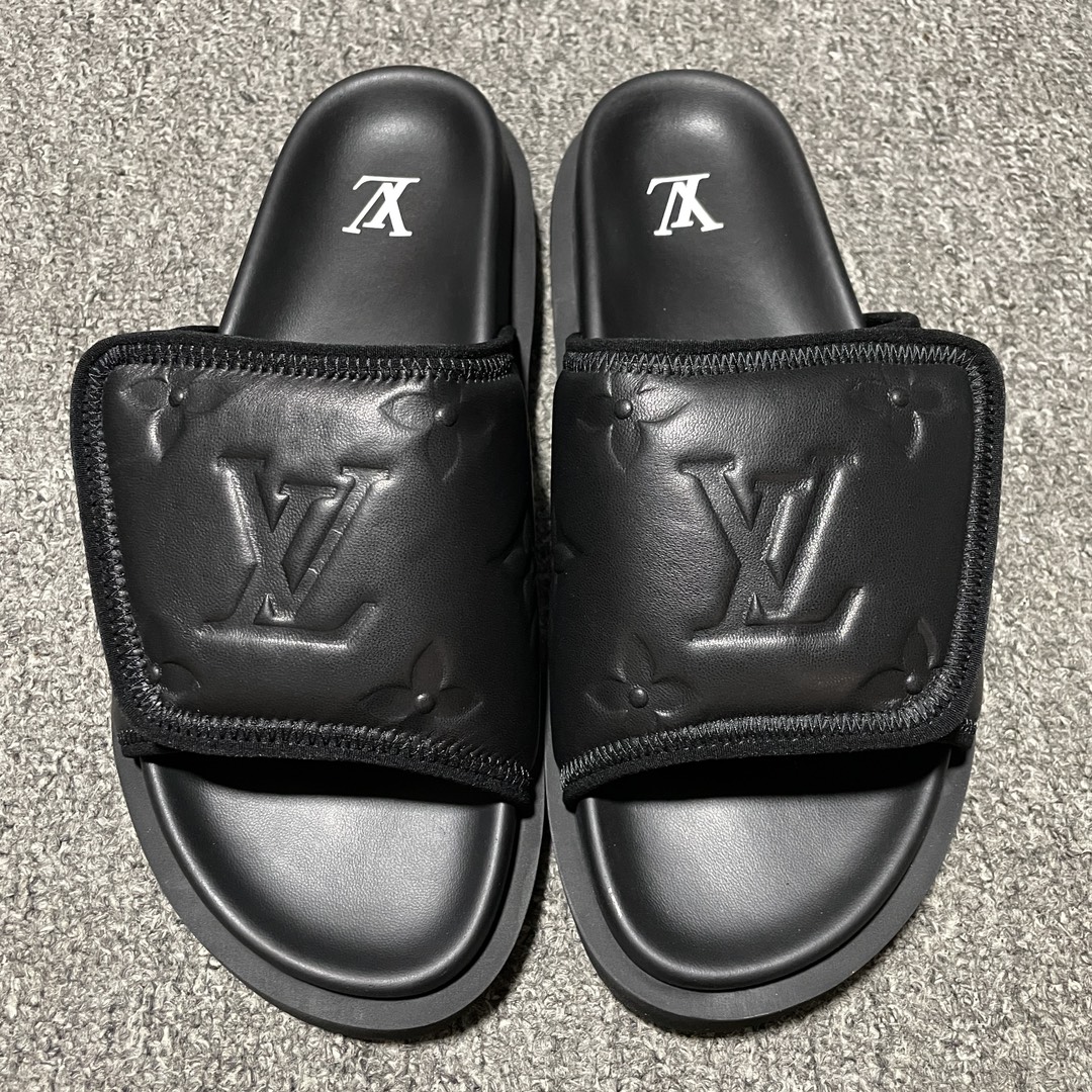 Replica Louis Vuitton Shoe Louis Vuitton Oasis Miami Damier Size 38-46 Black