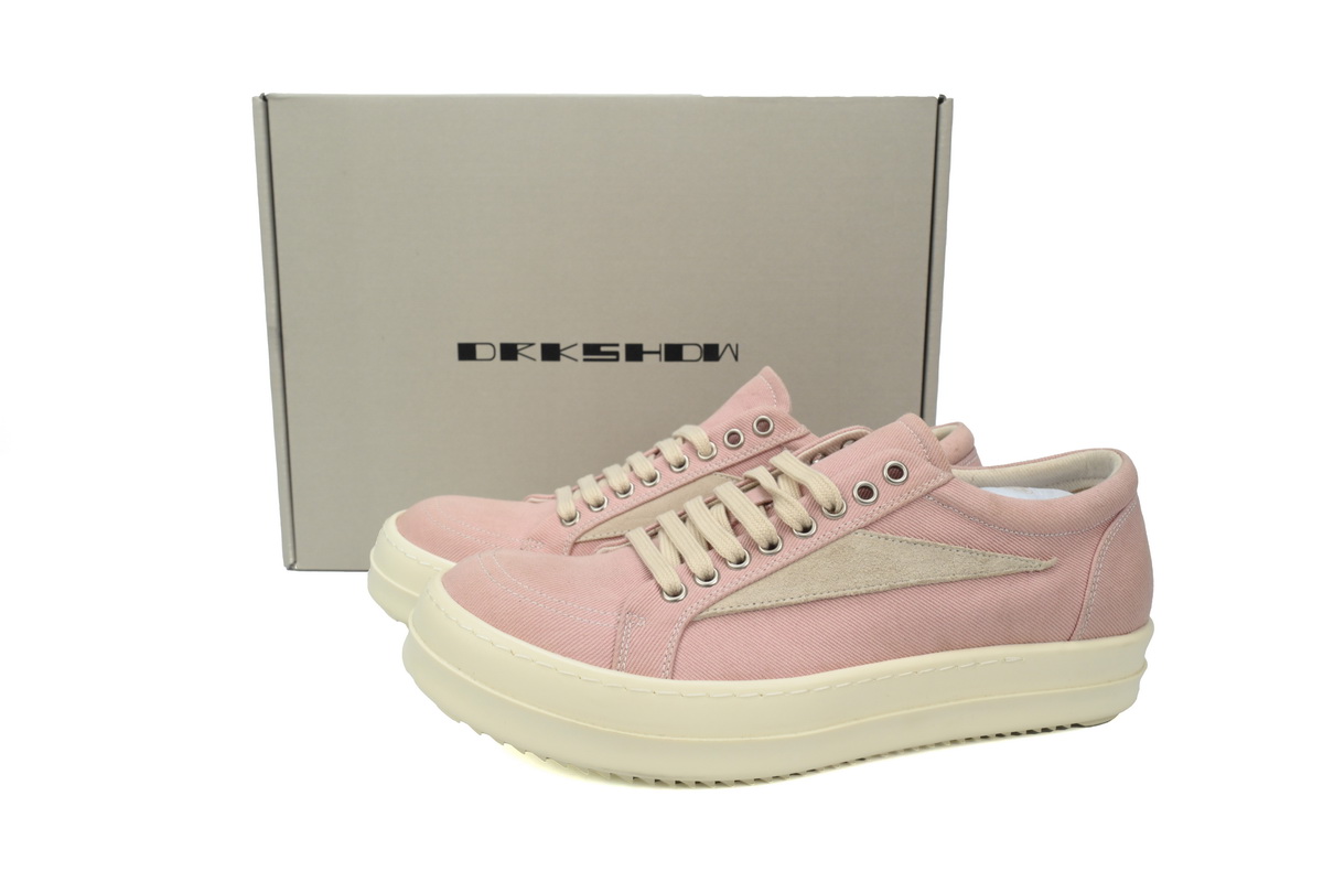 Replica Rick Owens Shoe Rick Owens Wmns EDFU Vintage Low ‘Faded Pink’