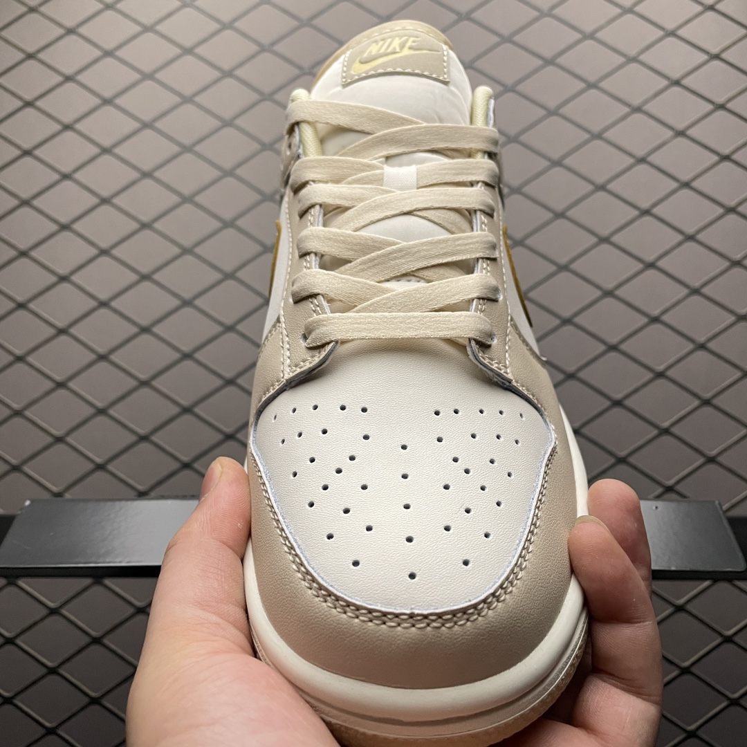 Replica Nike Dunk SB Shoe NK Dunk Low Gold Swoosh DX5930-001 Size 35.5-44