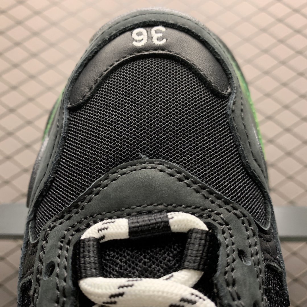 Replica Balenciaga Shoe Balenciaga Triple S 3.0 Black Green 35-46