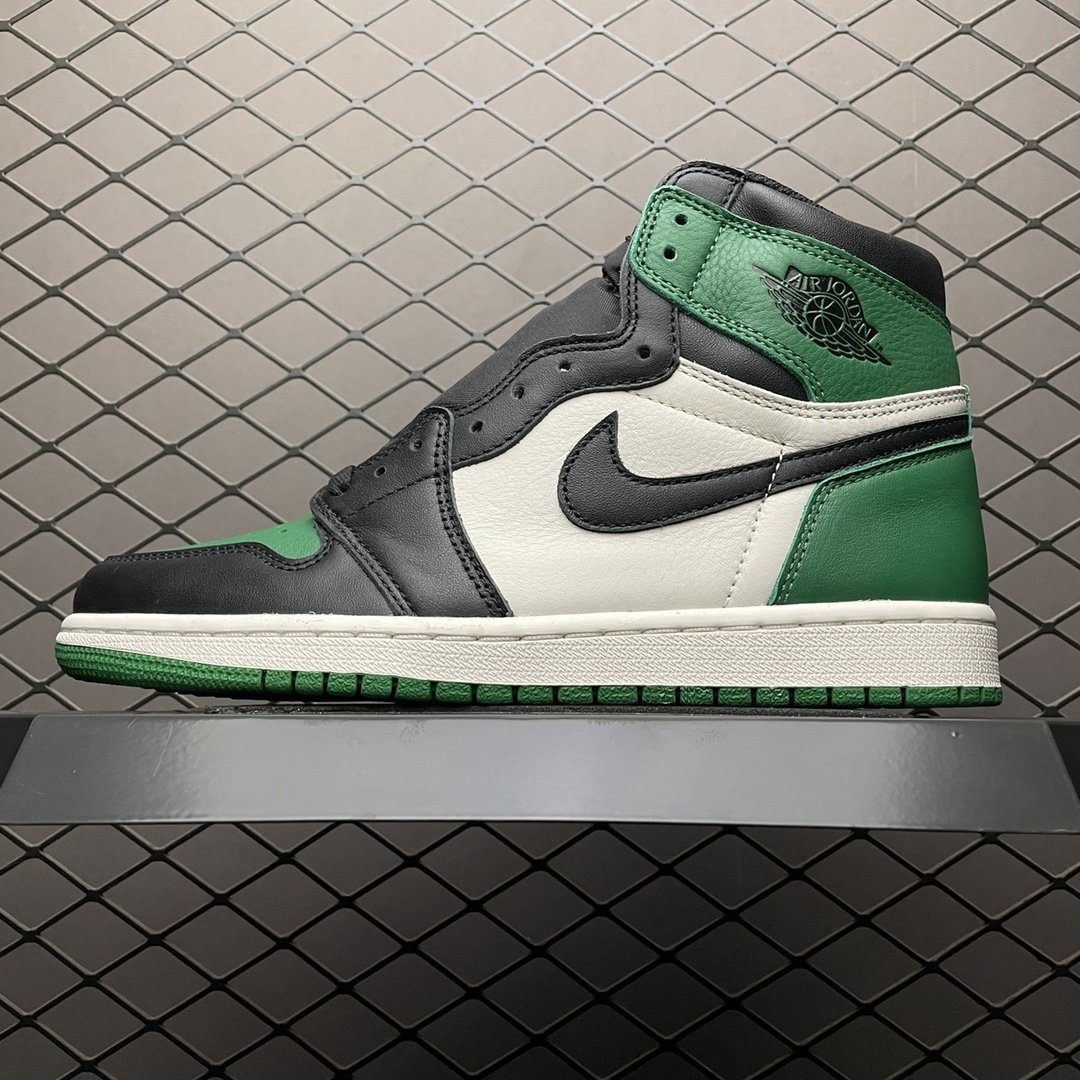 Replica Air Jordan Shoe Air Jordan 1Pine GreenAJ1 555088-302