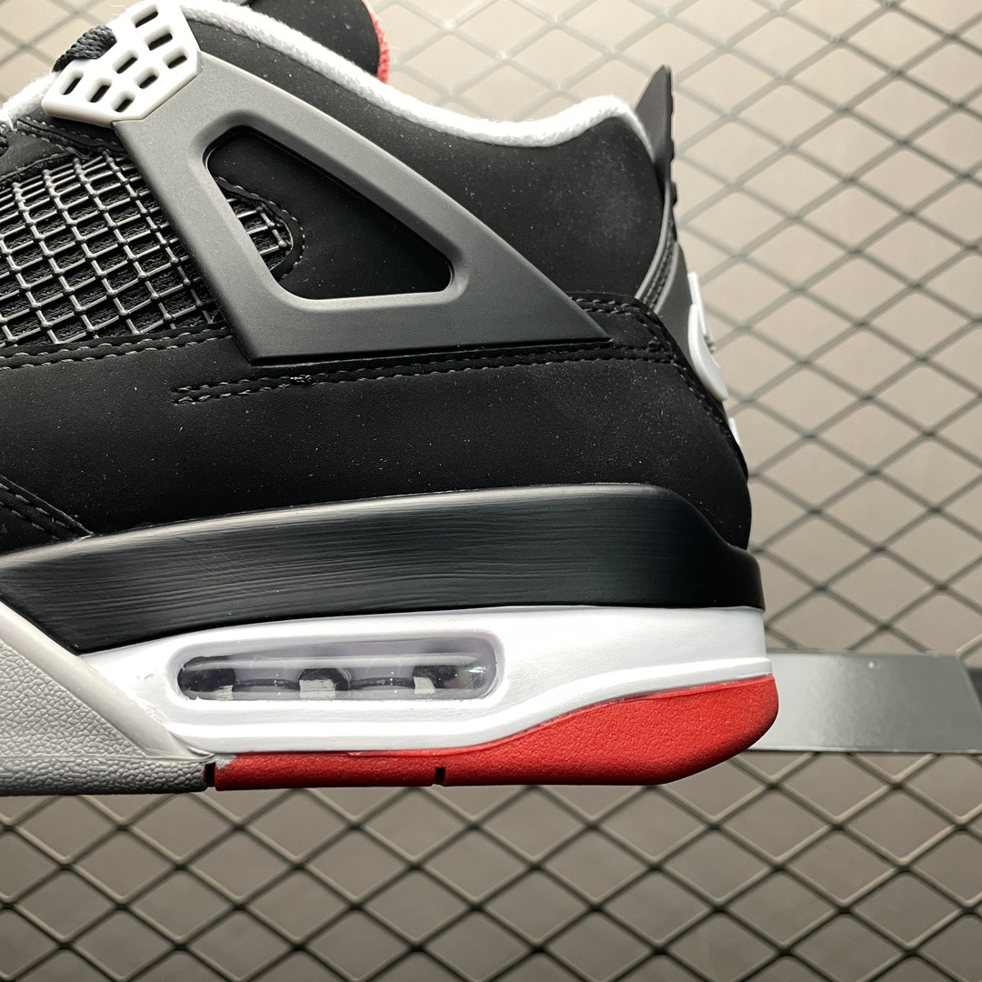 Replica Air Jordan Shoe Air Jordan 4 Retro Bred AJ4 308497-060 Size 40.5-48.5
