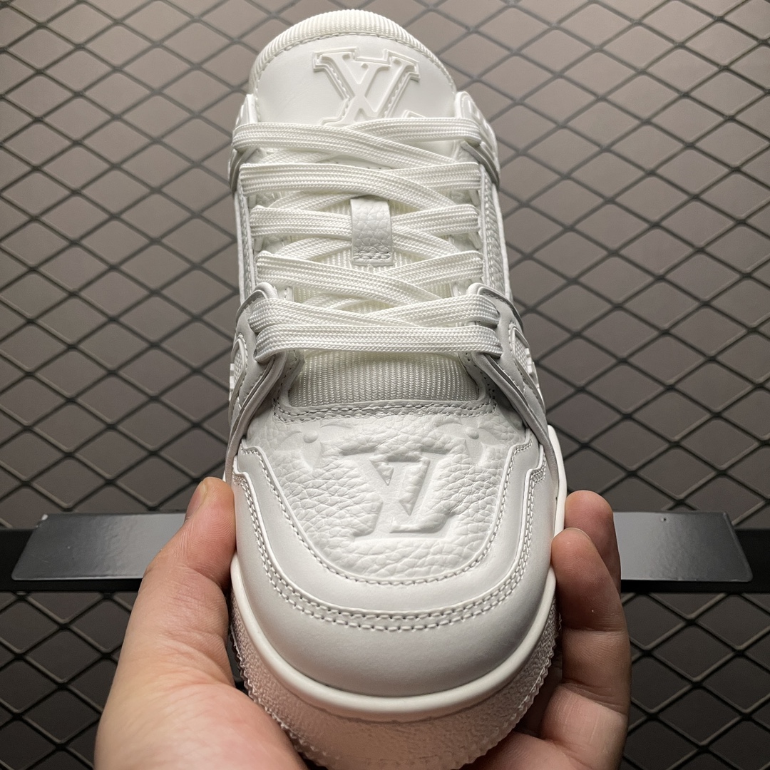 Replica Louis Vuitton Shoe Louis Vuitton LV Trainer Size 35-45 all White