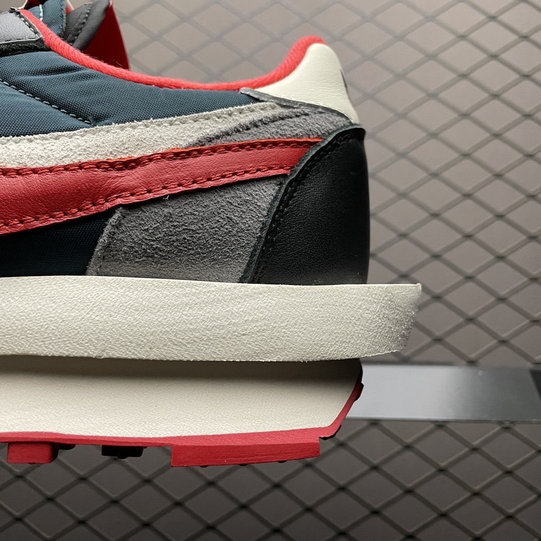 Replica Nike Shoe Undercover x Sacai x Nike LD Waffle Midnight Spruce University Red