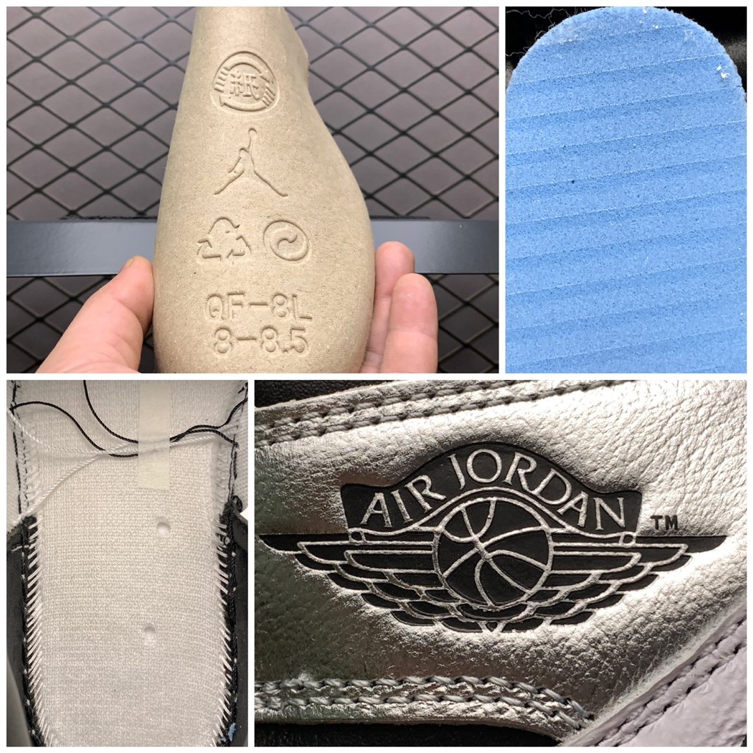 Replica Air Jordan Shoe Air Jordan 1 High OG Metallic Silver CD0461-001 40-47.5