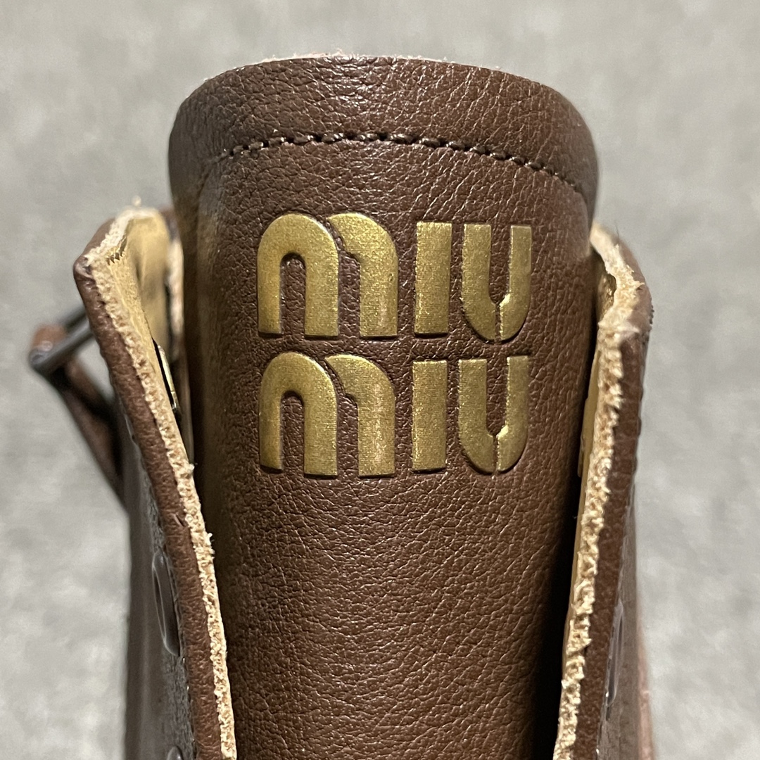 Replica MiuMiu Shoe MiuMiu FW24 New Arrival Brown