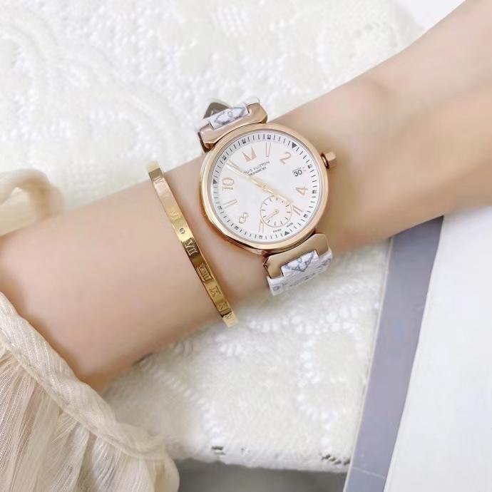 Replica LOUIS VUITTON LV 904l Stainless Steel Quartz Watch 33MM