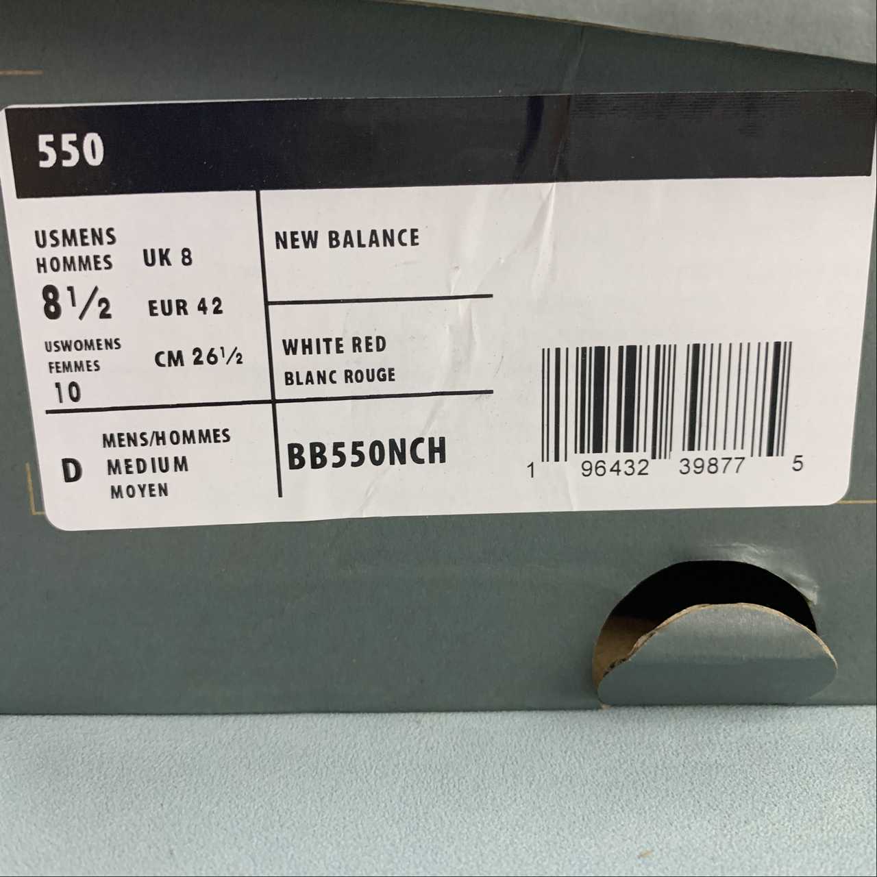 Replica New Balance Shoe New Balance NB550 BB550NCH  36-45