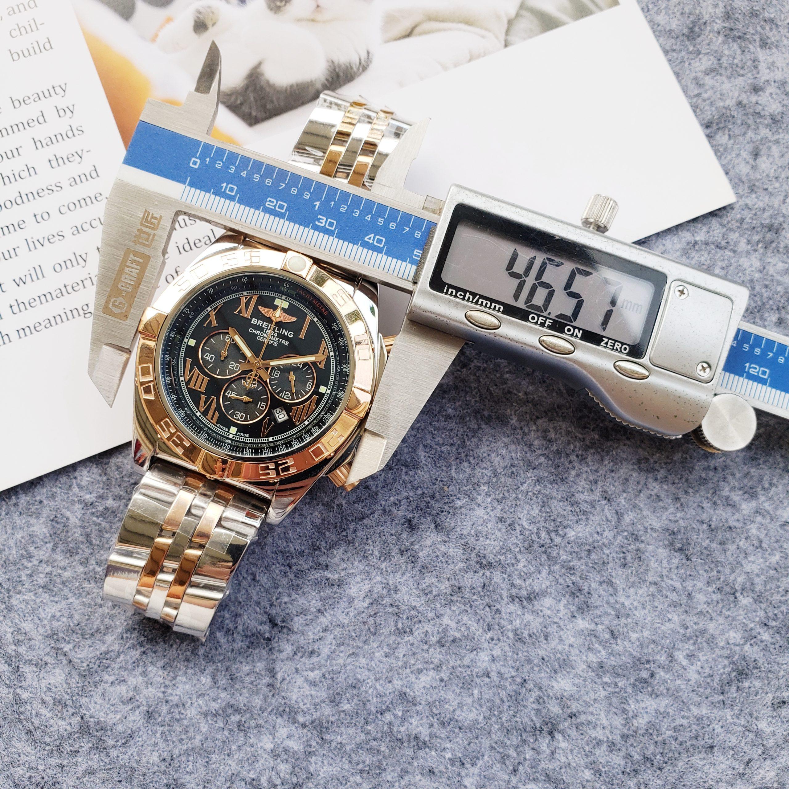 Replica BREITLING 904l Stainless Steel Quartz Watch 46MM