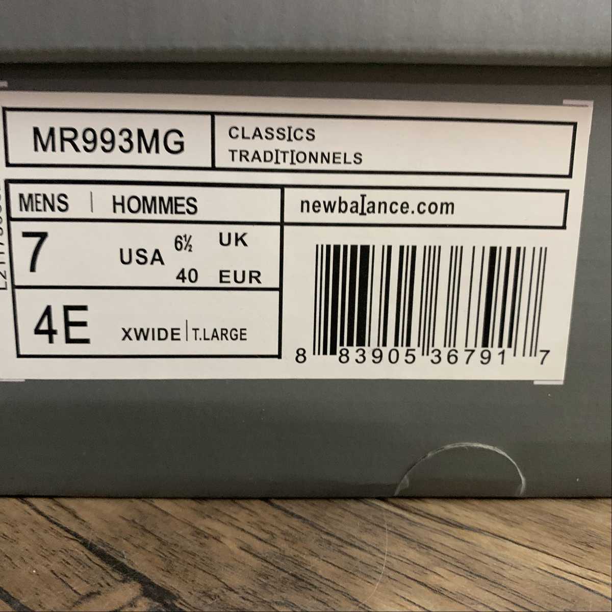 Replica New Balance Shoe New Balance NB993 MR993MG  36 -45