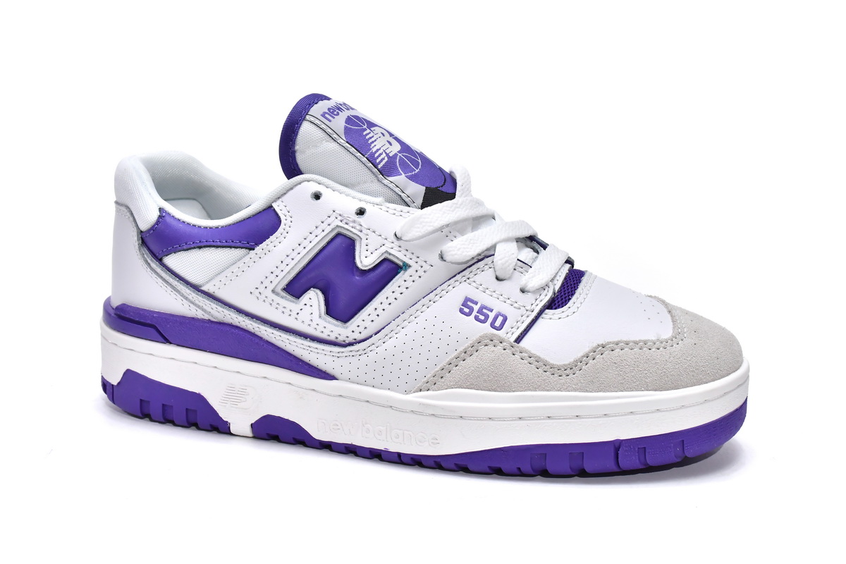 Replica New Balance Shoe BB550WR1 New Balance 550 White Purple