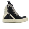 Replica Rick Owens Shoe Rick Owens GeoBasket Oversized Eylet Black White