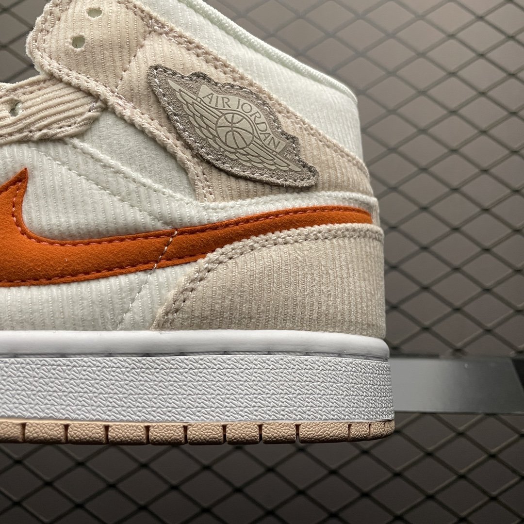 Replica Air Jordan Shoe Air Jordan 1 MID Corduroy DA8009-108 Size 36-39