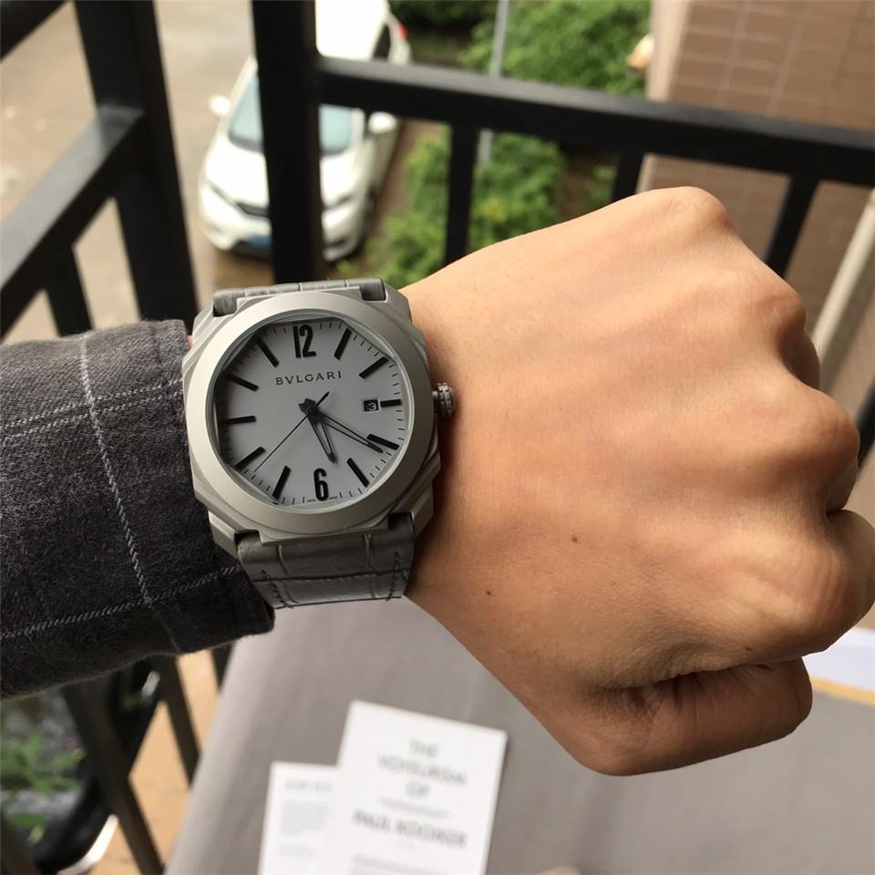 Replica BVLGARI 904l Stainless Steel Automatic Machine Watch 42MM