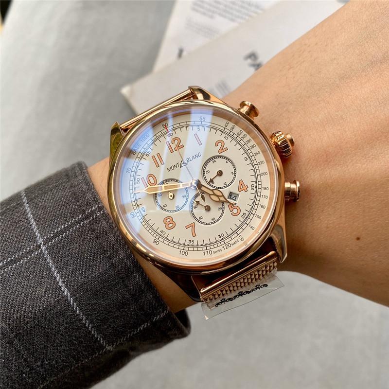 Replica Montblanc 904l Stainless Steel Quartz Watch 43MM
