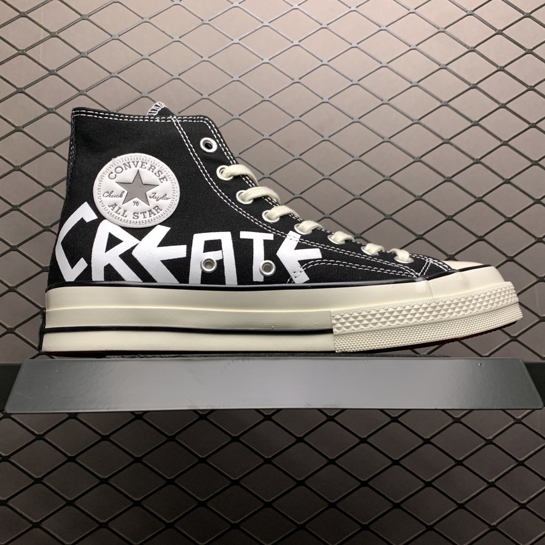 Replica Converse Shoe Converse Ctas 70 Hi  BLACK 35-44
